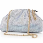 Pochette gioiello con strass e tracolla Anna Cecere ACD 078