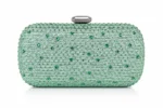 Clutch gioiello rigida con strass e cristalli Anna Cecere ACD 02