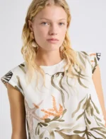 Top smanicato in cotone stretch Marella MLLAFFINE - immagine 3