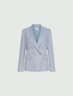Blazer in chevron di misto lino Marella MLLBUSSOLA - immagine 5
