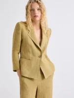 Blazer aderente in lino delavé Marella MLLCARDATO