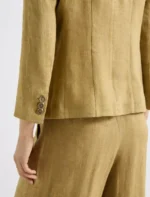 Blazer aderente in lino delavé Marella MLLCARDATO - immagine 4