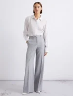 Pantalone dritto in tela stretch malfilé Marella MLLGIUNCHI