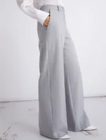 Pantalone dritto in tela stretch malfilé Marella MLLGIUNCHI - immagine 2
