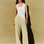Pantalone ampio in enver satin Marella MLLSTAMPA