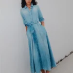 Chemisier lungo in denim fluido Marella MLSGIAMBO