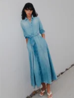 Chemisier lungo in denim fluido Marella MLSGIAMBO