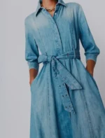 Chemisier lungo in denim fluido Marella MLSGIAMBO - immagine 2