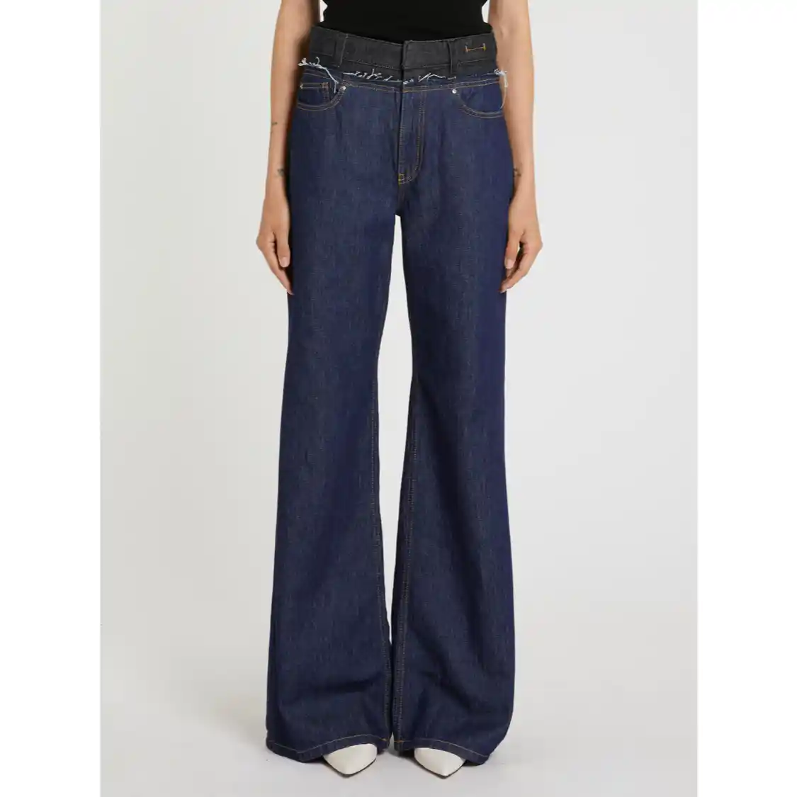 MLSWLEG Jeans wide leg a vita alta Marella MLSWLEG - immagine 1