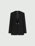 Blazer senza collo in envers satin Marella MLTEFFIGE - immagine 10