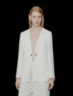 Blazer senza collo in envers satin Marella MLTEFFIGE