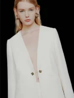 Blazer senza collo in envers satin Marella MLTEFFIGE - immagine 3