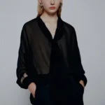 Blusa con nastro in georgette crêpe Marella MLTGIURIA
