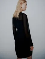 Abito con cintura in envers satin e georgette Marella MLTLACUNA - immagine 4