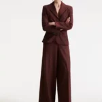 Pantalone wide leg in twill di misto lana Marella MLLGHINEA
