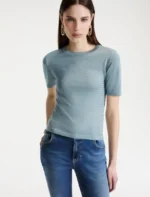 T-shirt in maglia con cristalli Marella MLLPACCHE